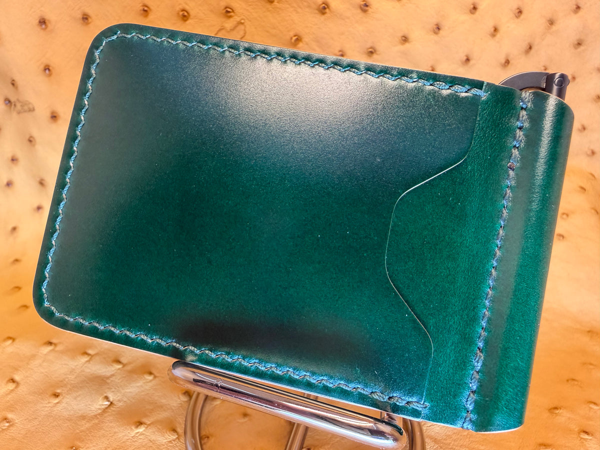 Money Clip Wallet - Leder Ogawa Shell Cordovan