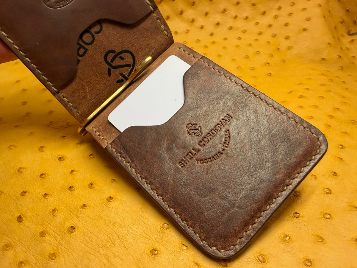 Money Clip Wallet - Yuft Shell Cordovan