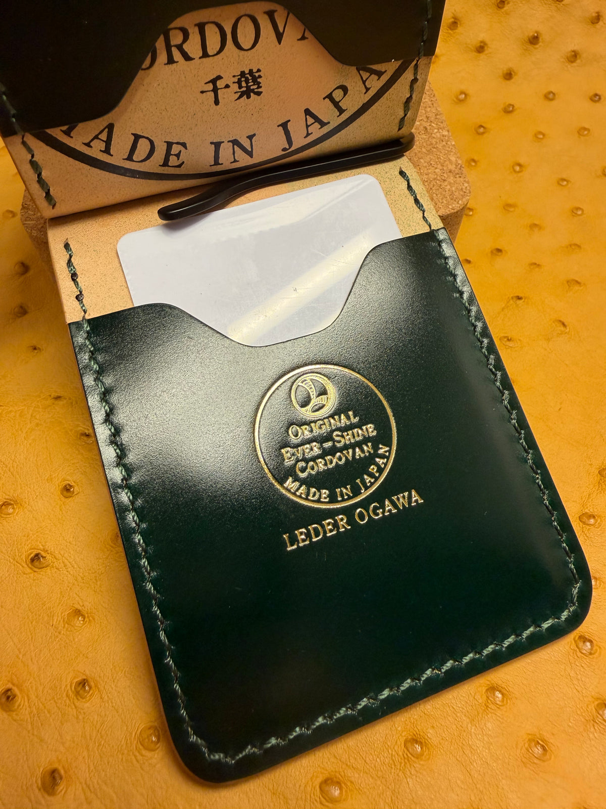 Money Clip Wallet - Leder Ogawa Shell Cordovan