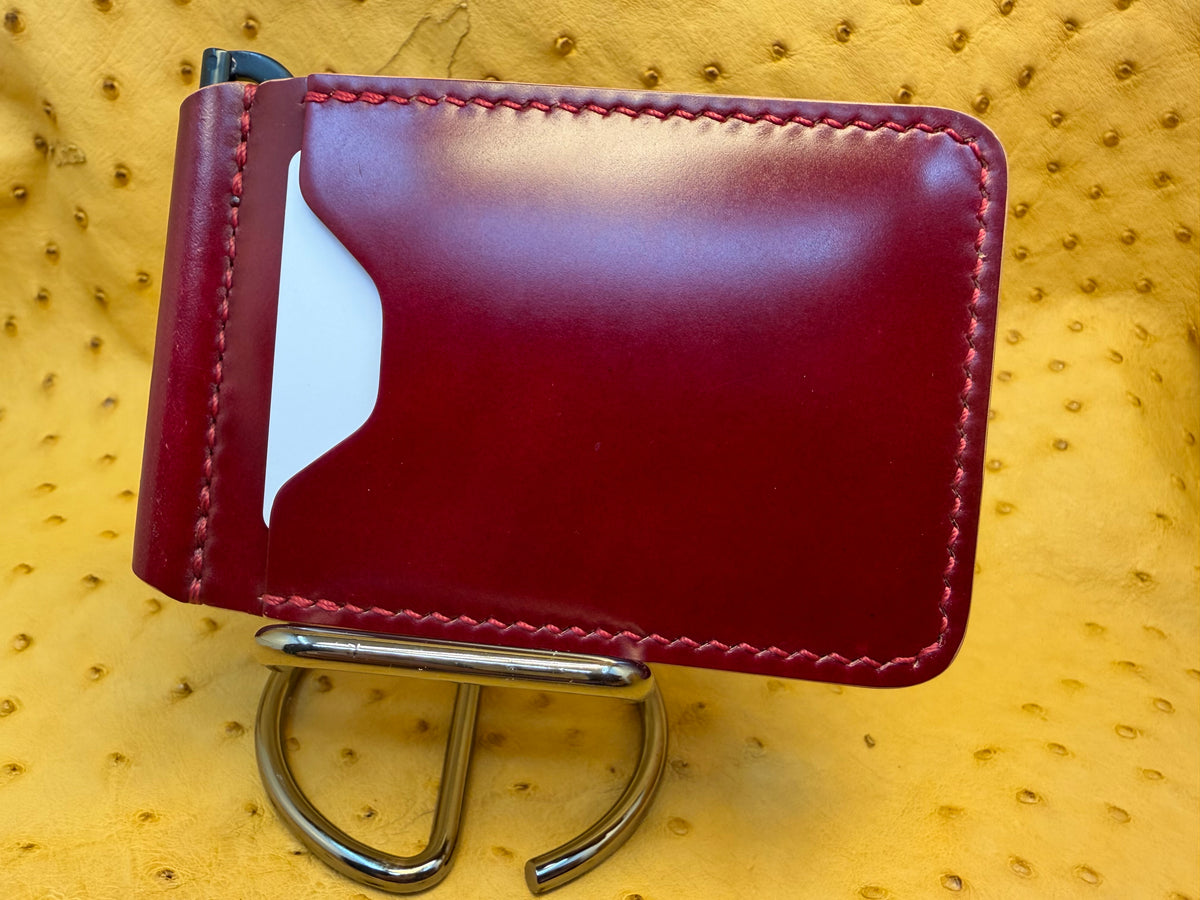 Money Clip Wallet - Leder Ogawa Shell Cordovan