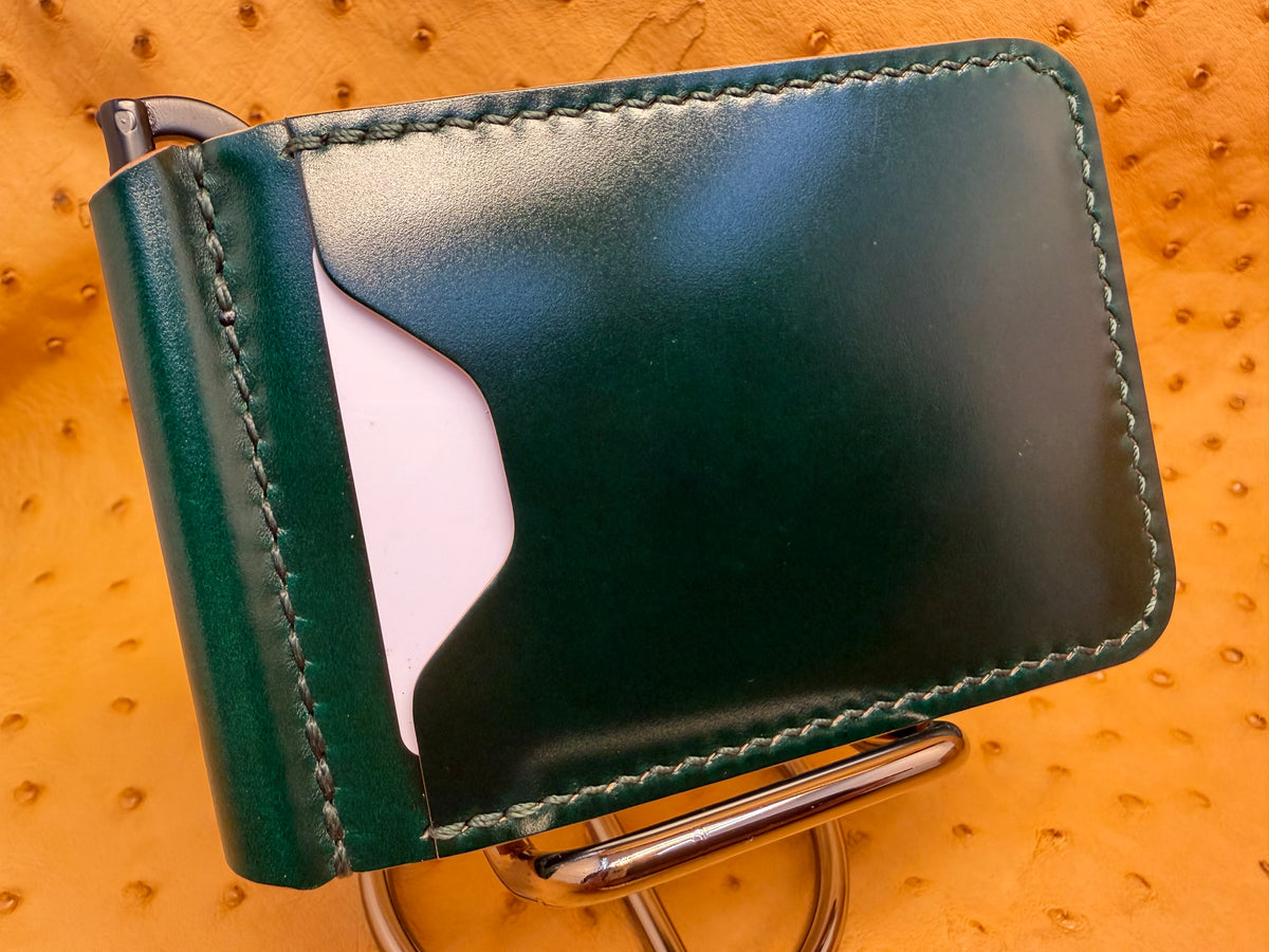 Money Clip Wallet - Leder Ogawa Shell Cordovan