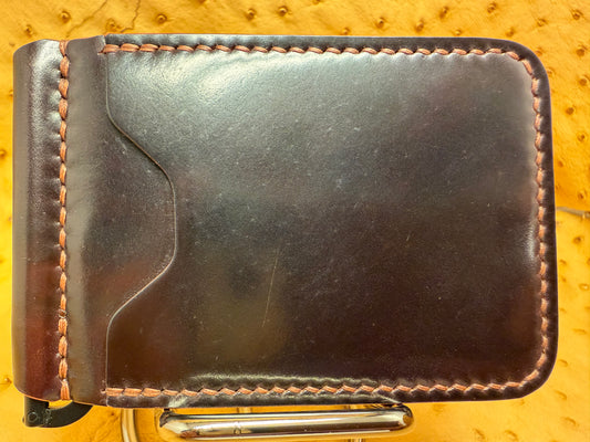 Money Clip Wallet - Horween Shell Cordovan