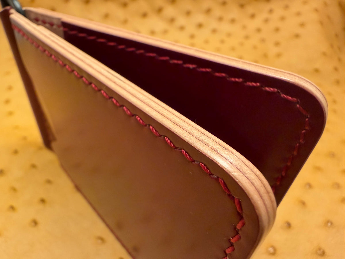 Money Clip Wallet - Leder Ogawa Shell Cordovan