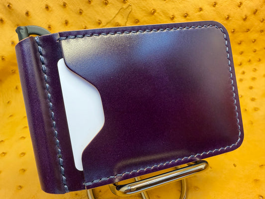Money Clip Wallet - Leder Ogawa Shell Cordovan