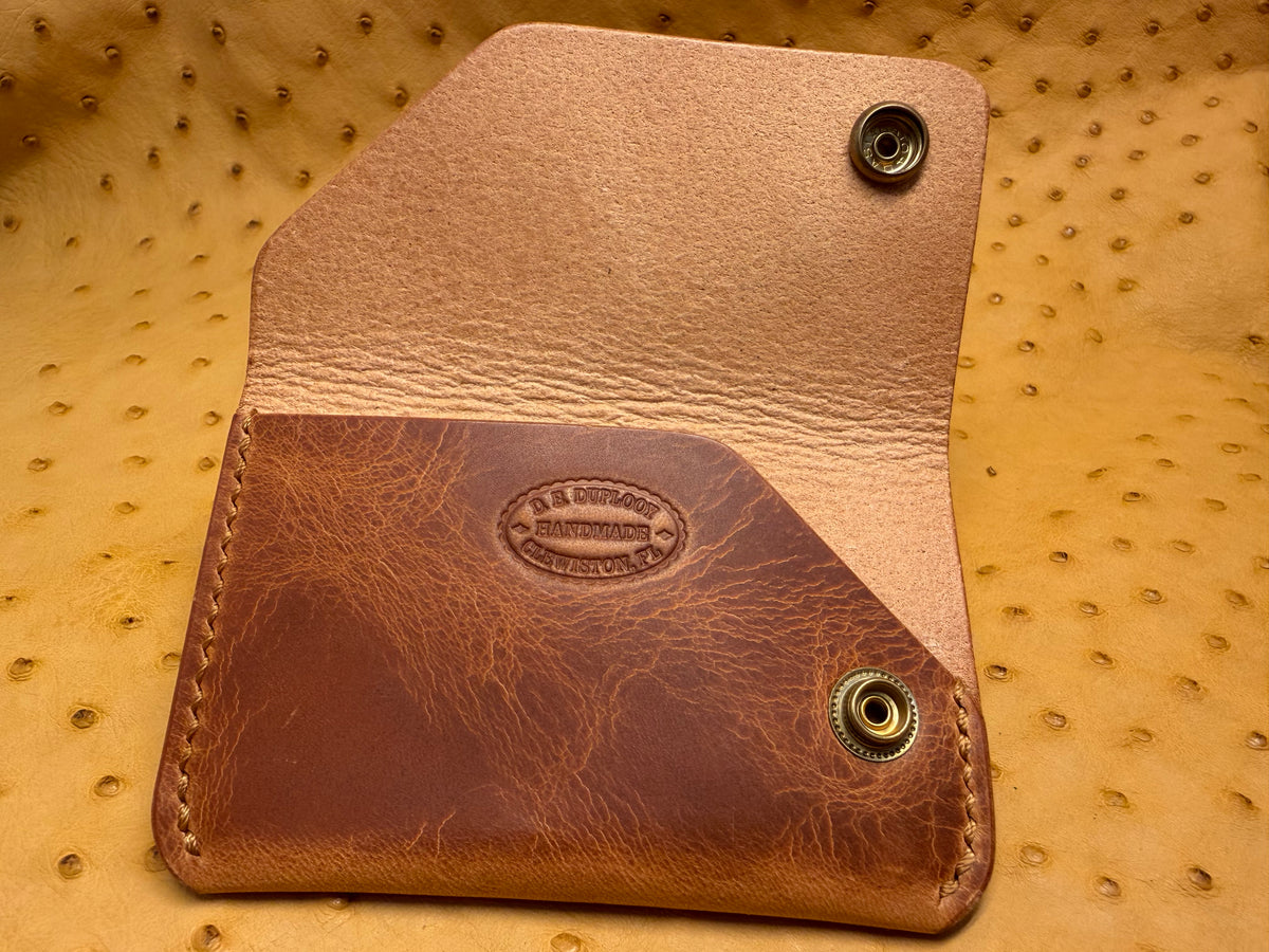 Mini Horizontal Snap Card Holder - Badalassi Waxy