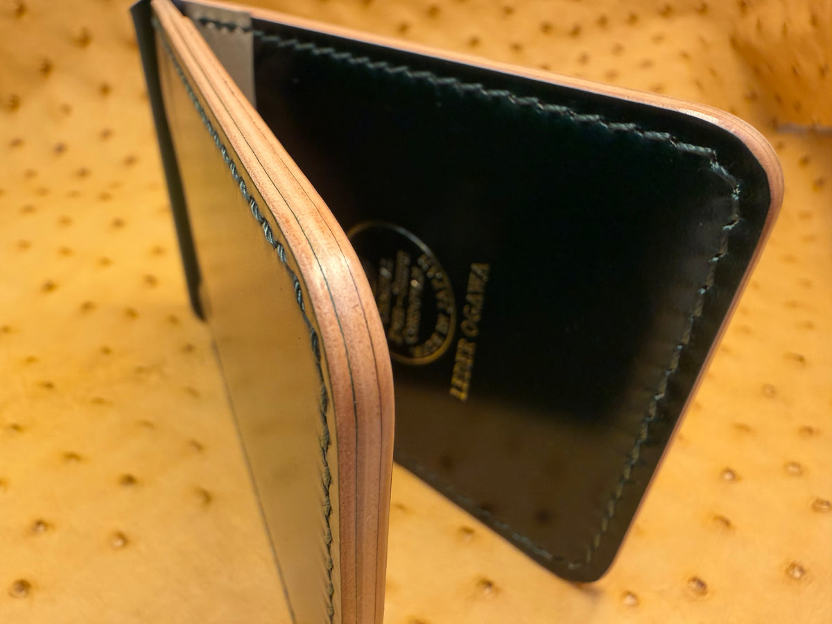 Money Clip Wallet - Leder Ogawa Shell Cordovan